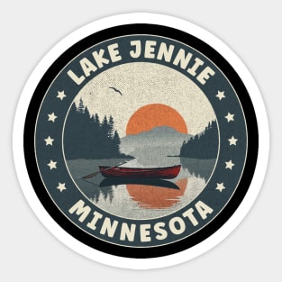 Lake Jennie Minnesota Sunset Sticker